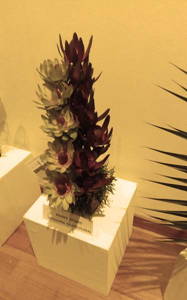 Arreglo floral en exposición “Primavera de Antaño”