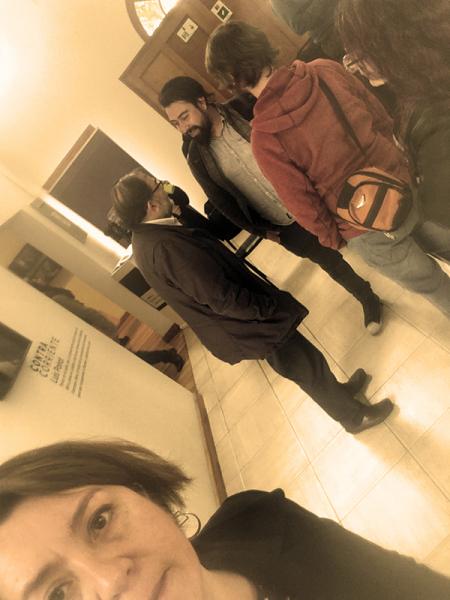 Asistentes a charla en el museo