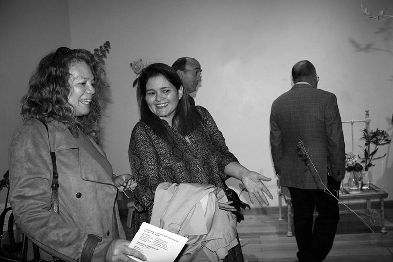 Célica Ramos, paisajista, en la exposición del Club de Jardines de La Serena.