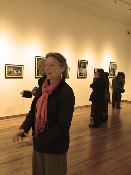 Uta Stang en la inauguración de la exposición &quot;buscándoME&quot;