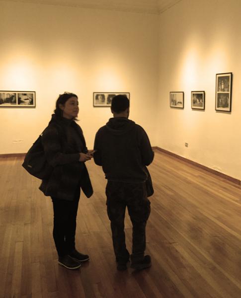 Claudia Suárez en la inauguración de &quot;buscándoME&quot;