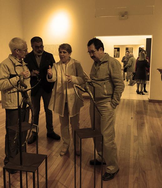 Tatiana Martin y amigos en la inauguración de su exposición &quot;Danza de las Ninfas&quot;
