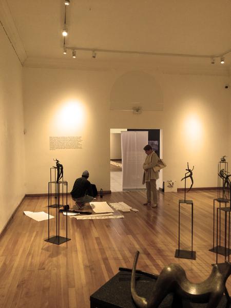 Montaje y preparación de la exposición &quot;La Danza de las Ninfas&quot;