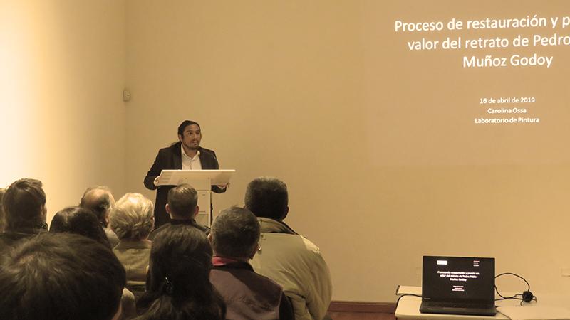 Javier Vega, Consejero Regional de Coquimbo en la charla de restauración en La Serena.