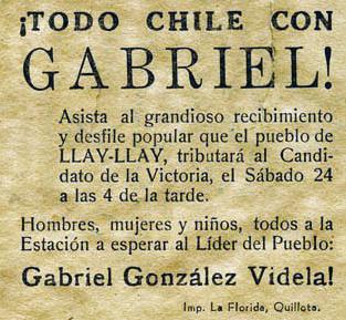 Panfleto expuesto en seminario de historia en La Serena.