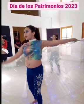 Bailarinas de la Academia de Música Pedro Aguirre Cerda en el Día de los Patrimonios 2023