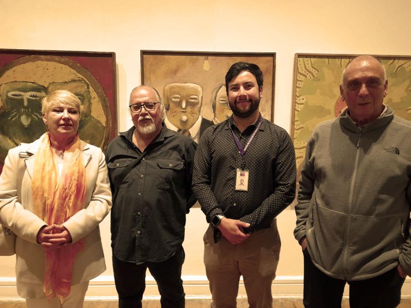 Asistentes en la exposición