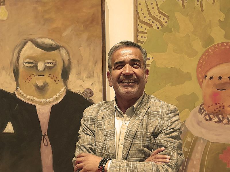 Robinson Hernández en la exposición